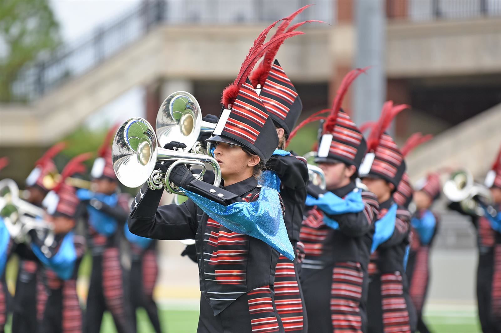 The Cy-Fair HS marching band was one of 12 CFISD ensembles to qualify for the Area I Contest.